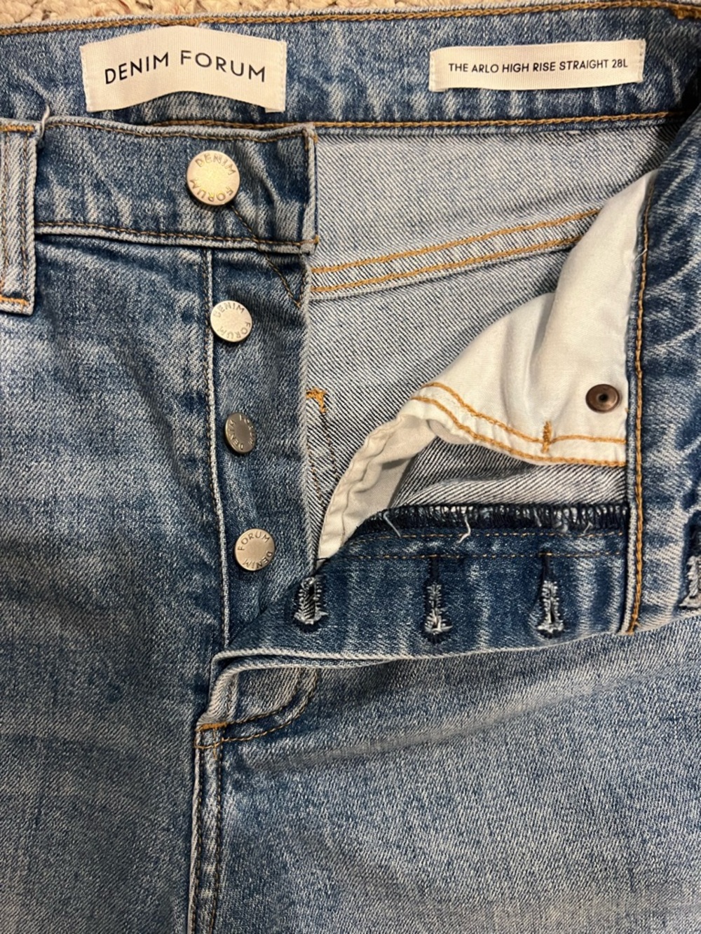 Denim Forum Arlo High Rise Straight - Picture 6 of 11